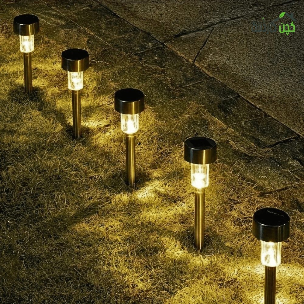 Stainless Steel Solar Lights Set